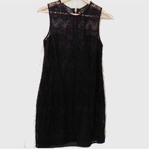 Kensie black lace mini dress